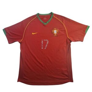 Nike Portugal 2006 Home Jersey Cristiano Ronaldo 17 Mens Medium Red 119264
